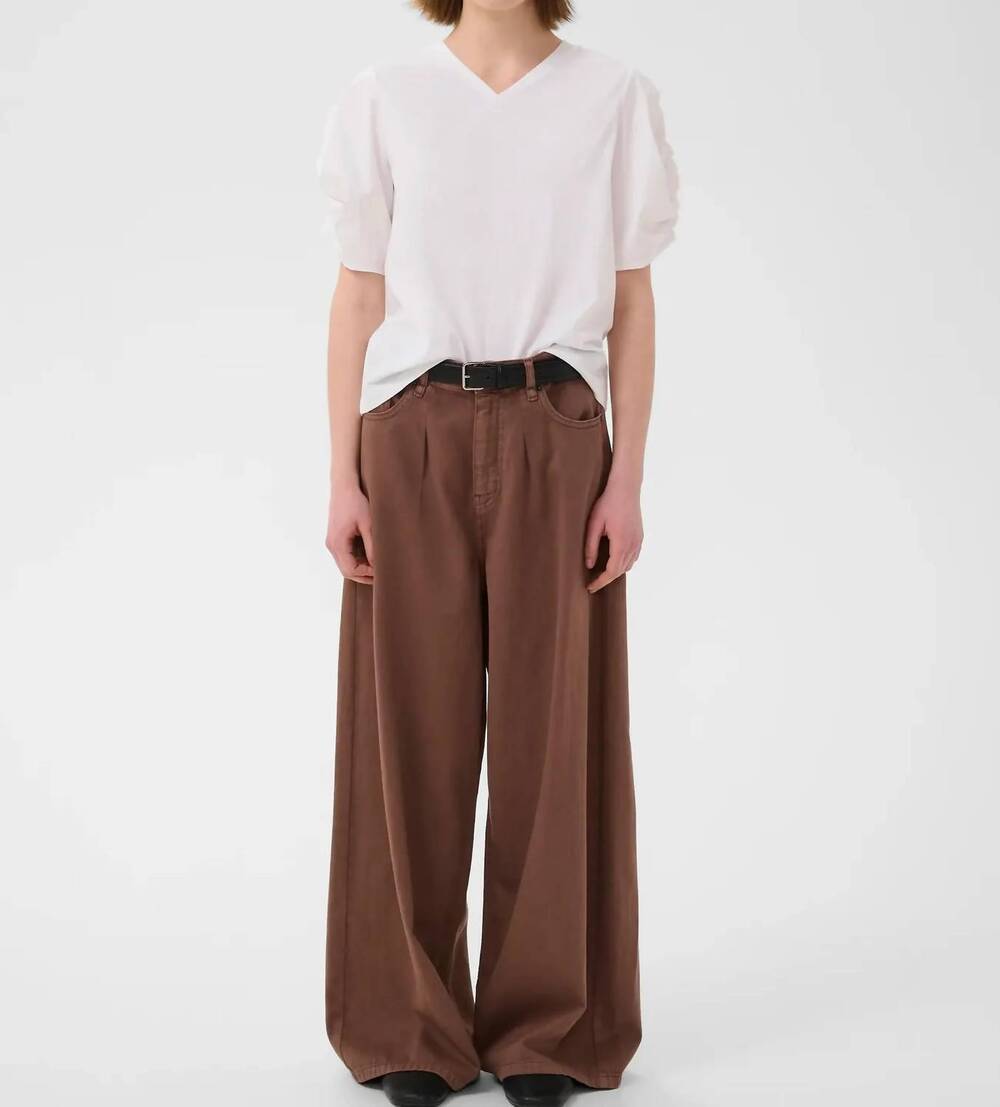 NEW INWEAR gudruniw v-neck tshirt in pure white